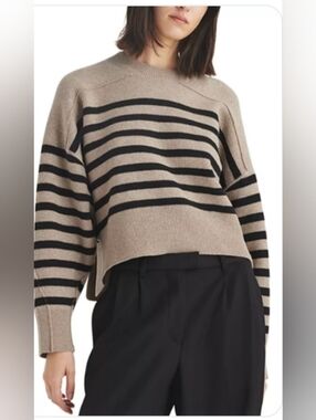 EDIT JASON WU Striped Cropped Sweater, Size S